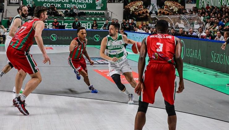 Bursaspor Yörsan-Karşıyaka maç sonucu: 70-76